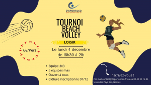 Ecran tournoi de beach