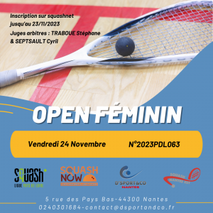 Open féminin 24 nov 2023